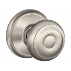 Georgian Satin Nickel Keyed Entry Door Knob