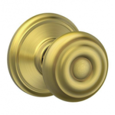 Georgian Satin Brass Passage Hall/Closet Door Knob