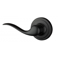 Tustin Iron Black Left-Handed Half-Dummy Door Lever