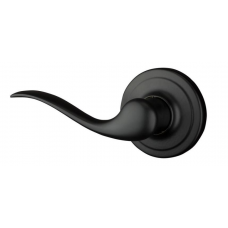 Tustin Iron Black Left-Handed Half-Dummy Door Lever