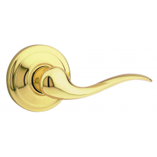 Tustin Polished Brass Right-Handed Half-Dummy Door Lever