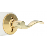 Accent Bright Brass Passage Hall/Closet Door Lever