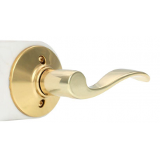 Accent Bright Brass Passage Hall/Closet Door Lever