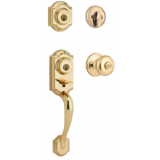 Montara Venetian Bronze Single Cylinder Door Handleset with Juno Entry Knob Featuring SmartKey Security