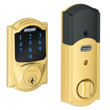 Camelot Bright Brass Connect Smart Door Lock with Alarm