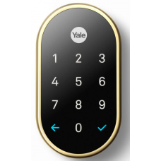 Nest x Yale Lock Polished Brass with Nest Connect